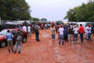 Acampamento de trabalhadores sem-terra liderados pelo MST em Japorã (Foto: Divulgação/MST)