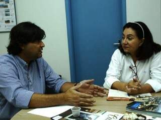 Délia Razuk com Sérgio Henrique de Araújo, que assumiu a Procuradoria Geral do Município (Foto: Divulgação)