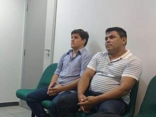 Thiago e Willian em uma das audiências de instrução no Fórum da Capital. (Foto: Geisy Garnes)
