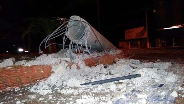 Acidentes destroem torres de monitoramento da PM em menos de 48 horas