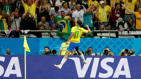 Golaço de Coutinho e o Brasil segue vencendo a Suíça em Rostov on Don