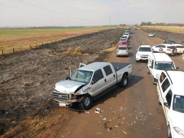 Com movimento intenso na BR-463, PRF pede aten&ccedil;&atilde;o a motoristas