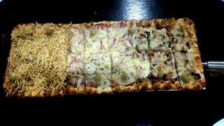 Pizza pode ter até três sabres a cada meio metro