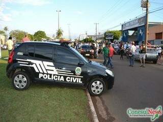 O crime ocorreu na mesma avenida em que o jornalista Paulo Rocaro morreu há 8 meses (Foto: Tião Prado/Conesul News)