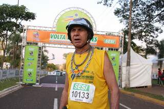 O aposentado André Joaquim da Costa Neto, 66 anos, participa da corrida de 10 km, e da competição pela segunda vez. 