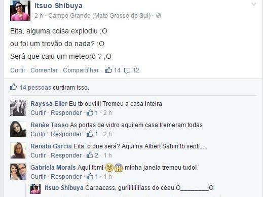 Estrondo assusta moradores de diversas regi&otilde;es da Capital