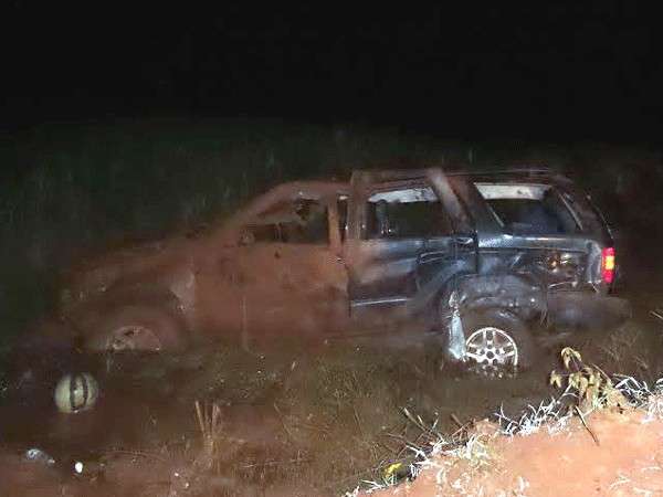 Capotagem na MS-289 deixa um morto e quatro feridos 