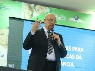 Ministro de Desenvolvimento, Osmar Terra, em evento sobre Programa Criança Feliz. (Foto: André Bittar).