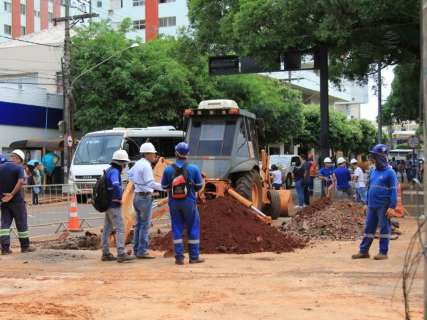 Interditada para obras, interrupção do trânsito na Afonso Pena será de 90 dias