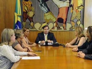 Ato de criação do grupo foi feito ontem, em reunião com presidente da Câmara, Rodrigo Maia (Foto: Luís Macedo/Câmara dos Deputados)
