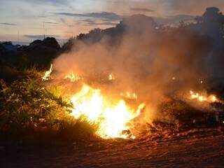 Maior parte dos incêndios é intencional e visa acabar com o mato ou lixo encontrado em terreno baldio. (Foto: Site Jornal da Nova)
