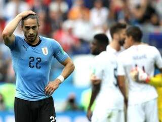 Reação de uruguaio depois de gol francês (Foto: divulgação/Fifa)