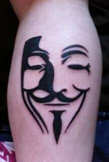 Símbolo do Anonymous, grupo que diz não ter líderes.