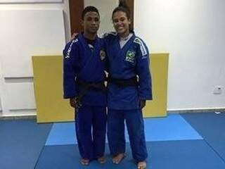 Vitória Siqueira e Hernandes Souza competiram e  treinam na Alemanha. (Foto: Divulgação)