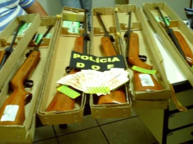  DOF apreende drogas, medicamentos e armas de press&atilde;o na MS-164