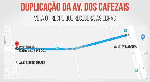 Prefeitura come&ccedil;a desapropria&ccedil;&otilde;es para duplicar Avenida dos Cafezais