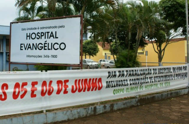  M&eacute;dicos do Hospital da Vida paralisam atividades pelo segundo dia