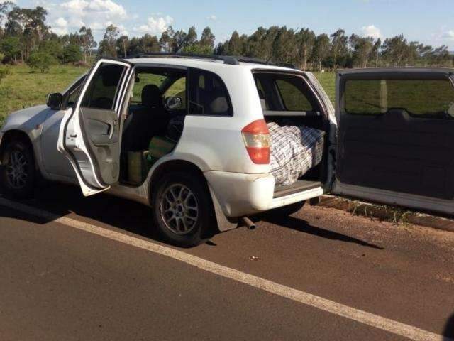 Condutor de SUV &eacute; preso transportando 135kg de maconha que levaria para SP