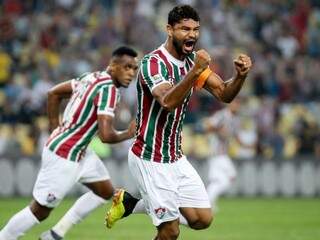 O zagueiro Gum foi quem garantiu a vitória do Flu. (Foto: FluminenseFC) 