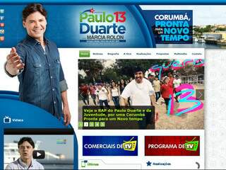 Site do deputado estadual Paulo Duarte, eleito um dos melhores no País em enquete de revista. (Foto: Reprodução)