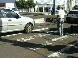 Motoristas presenciam dois acidentes na Eduardo Elias Zahran 