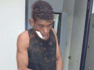  Suspeito de tentar furtar casa &eacute; detido e agredido por moradores 