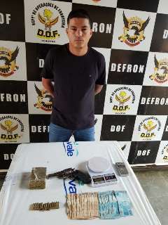 Traficante &eacute; preso com drogas, arma e muni&ccedil;&otilde;es em a&ccedil;&atilde;o da DOF