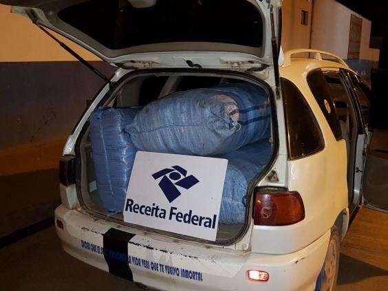 Receita Federal apreende mercadoria contrabandeada na fronteira