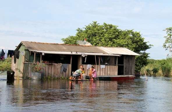 Rio atinge marca prevista para junho, o que indica cheia hist&oacute;rica