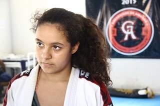 Maria Eduarda, 11 , deixou a TV de lado e hoje é destaque no jiu jitsu. (Foto: Marcos Erminio)