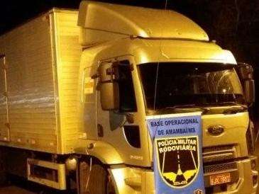  Caminh&atilde;o roubado no Paran&aacute; &eacute; recuperado em Mato Grosso do Sul 