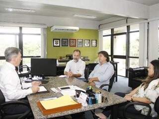 Videira e Caravina discutiram municipalização do trânsito em Mato Grosso do Sul. (Foto: Divulgação)