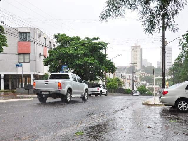 Vento e chuva derrubam &aacute;rvore e baixam  temperatura a 22 graus