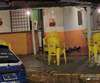 Adriano foi morto no bar da esposa (Foto: Sidrolândia News)