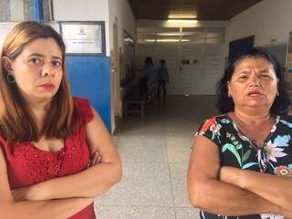 Monitoras de escola municipal Daniele e Maria Helena (Foto: Guilherme Henri)