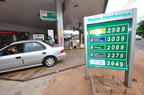 Gasolina aumentou  4,86% em MS, mais que a média do País