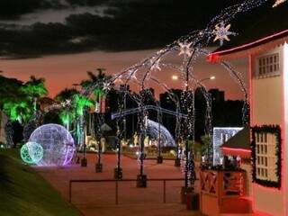 Cidade do Natal no ano passado em Campo Grande (Foto: Divulgação/ Prefeitura)
