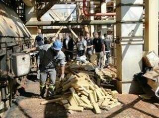Droga foi incinerada nas caldeiras de uma usina de cana de açúcar da região de Angélica. (Foto: Divulgação)
