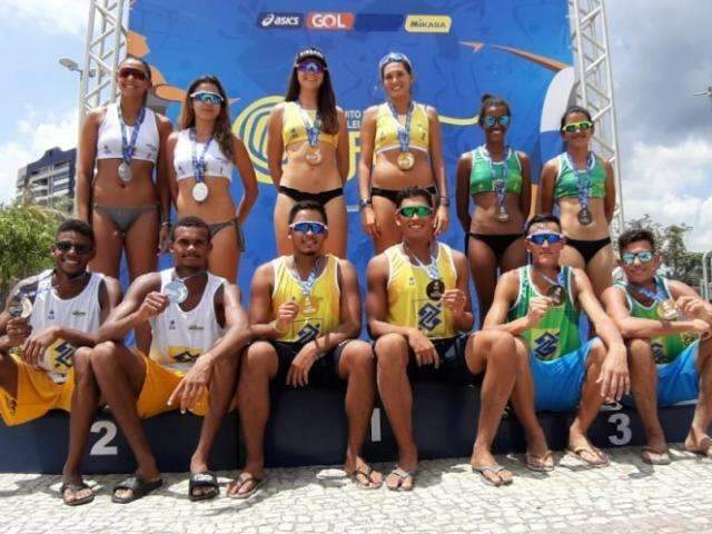 Dupla de MS &eacute; campe&atilde; do Circuito Brasileiro Sub-21 de V&ocirc;lei de Praia