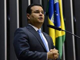 O deputado federal Fábio Trad (PSD) durante fala no plenário. (Foto: Divulgação) 