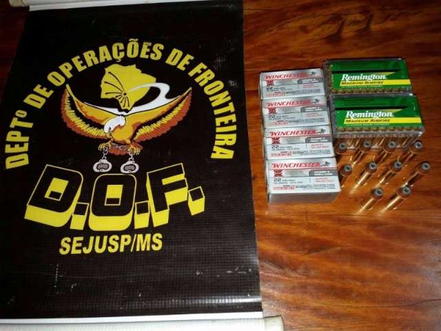 Homem &eacute; preso na MS-462 com 310 muni&ccedil;&otilde;es compradas no Paraguai