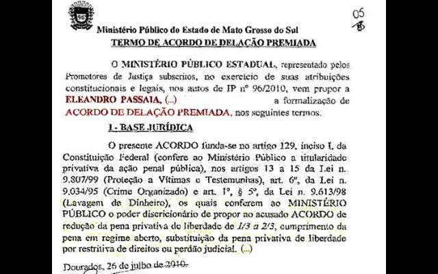  Blog revela documento com &quot;dela&ccedil;&atilde;o premiada&quot; de Passaia na opera&ccedil;&atilde;o Uragano