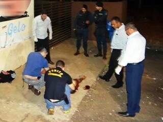 Local onde paulista morreu após tiros disparados durante briga, em março de 2016 (Foto: Caarapó News)