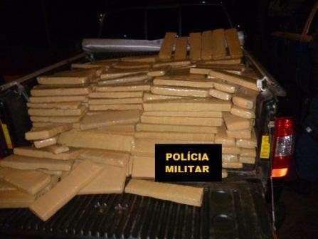 No fim de semana PM apreendeu mais de 1 tonelada de maconha