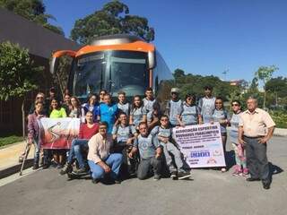 Fundesporte apoiou a participação da equipe paralímpica junto à Prefeitura de Dourados, Funed e Semed no circuito. (Foto: Divulgação)