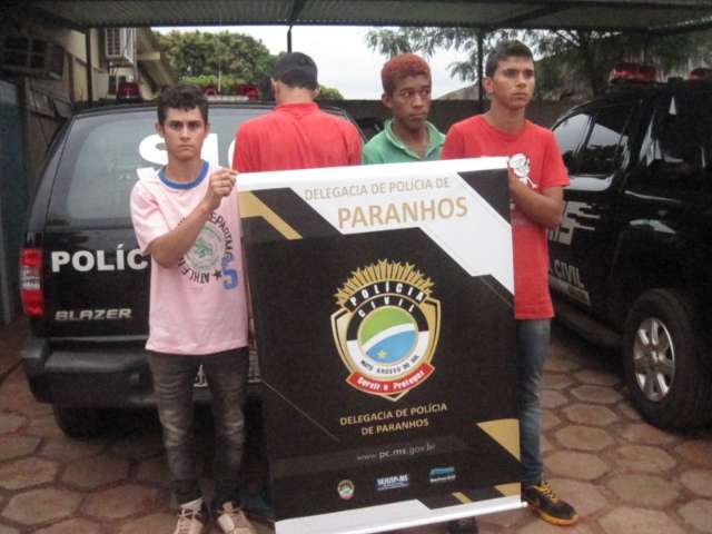 Policia prende quadrilha que roubou carro  em Navira&iacute; ap&oacute;s fazer fam&iacute;lia ref&eacute;m 