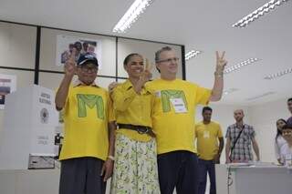 Já Marina Silva foi até Rio Branco, capital do Acre para votar (Foto: Reprodução/Facebook) 