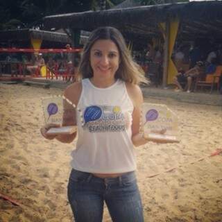 Atleta de MS fatura título e vice campeonato em Brasileiro de Beach Tennis