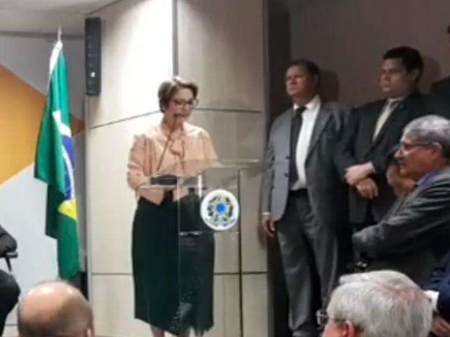 Em 1&ordm; discurso, ministra Tereza Cristina ignora demarca&ccedil;&atilde;o de terras ind&iacute;genas