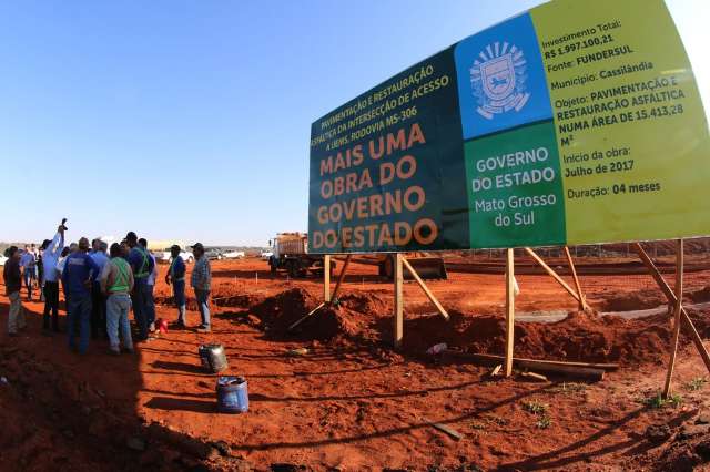Governo atende prioridades em Cassil&acirc;ndia com obras de infraestrutura